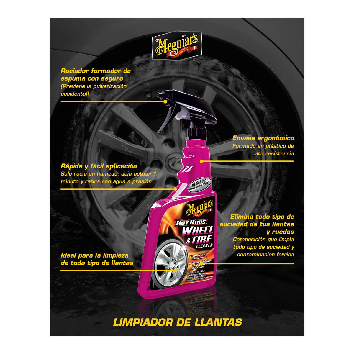 Hot Rims - Limpiador de Neumáticos y Llantas